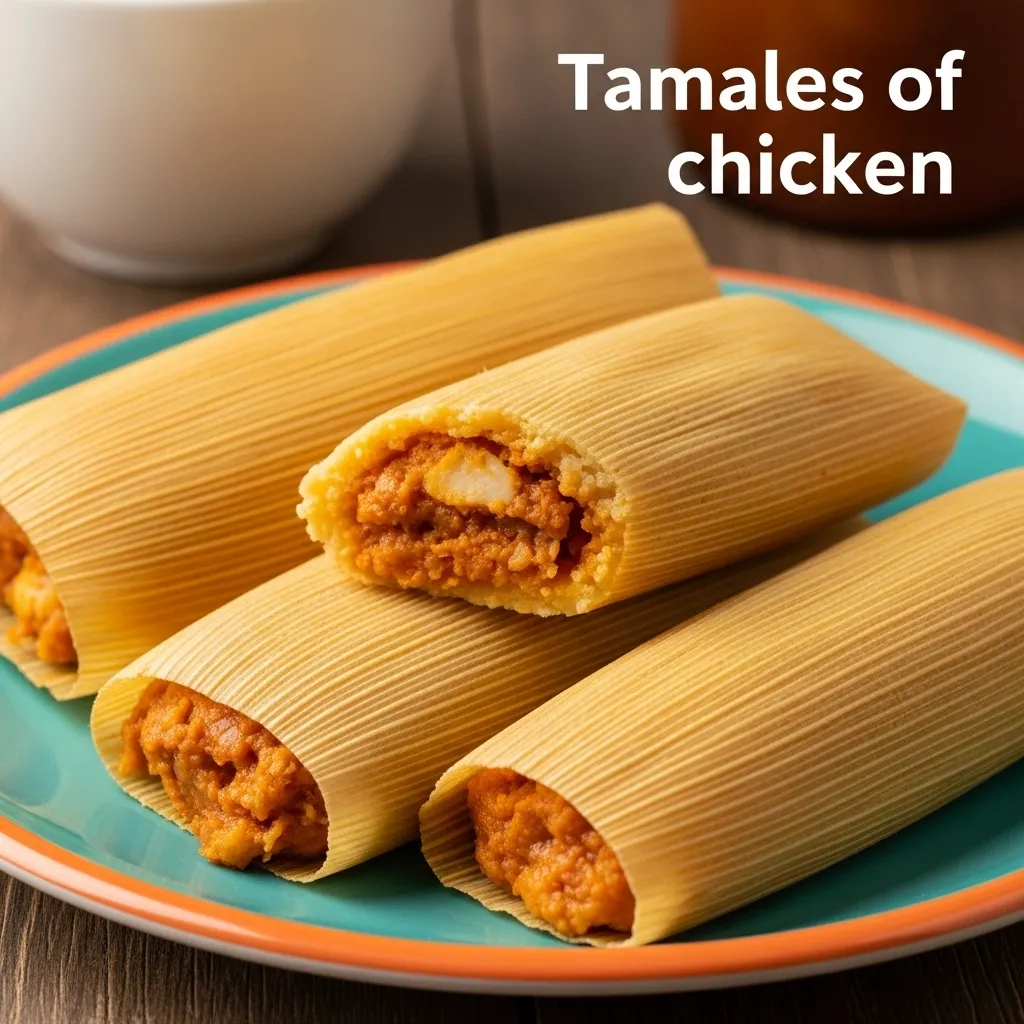 Tamales of chicken