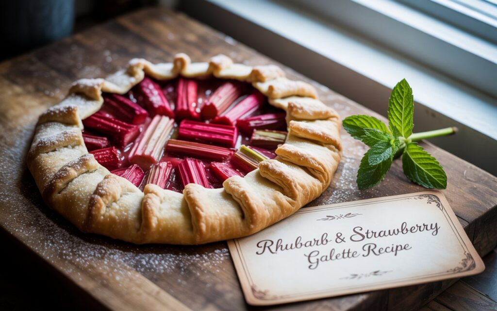 Rhubarb & Strawberry Galette