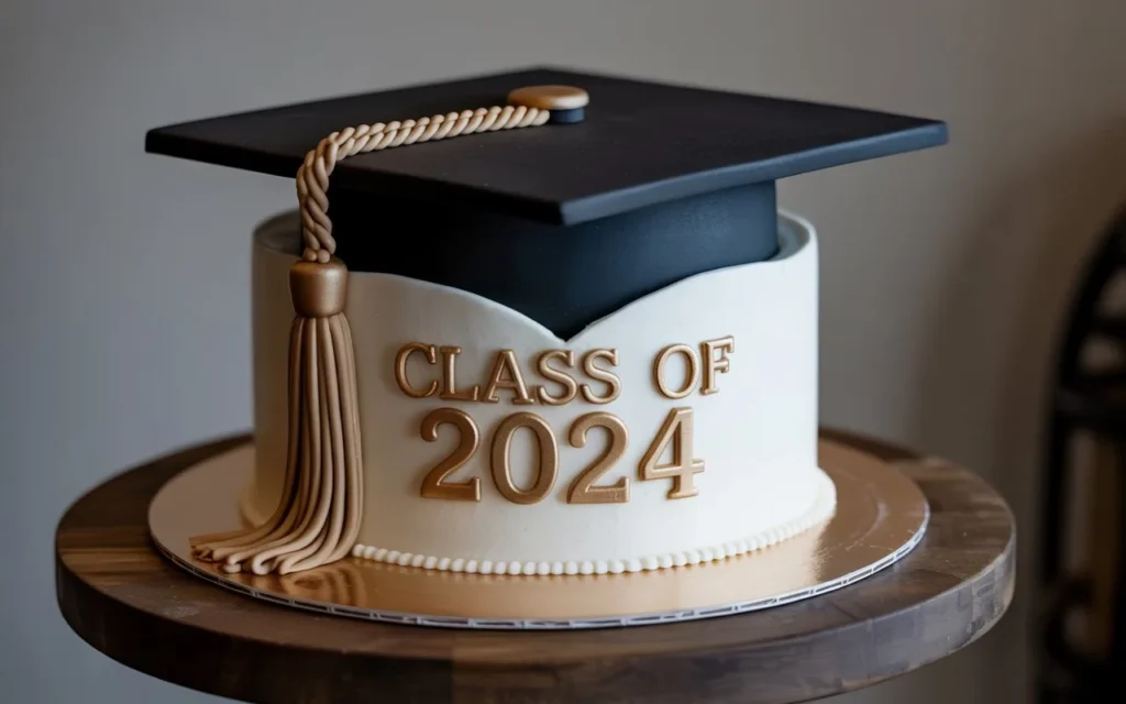 Classic Graduation Cap Cake