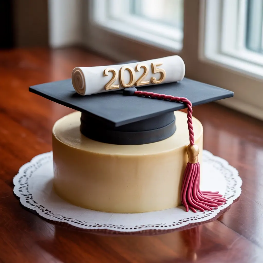 Classic Cap and Diploma Cake
