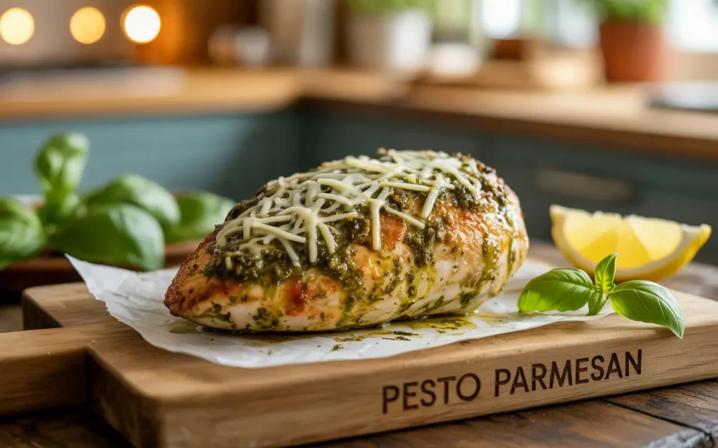 Baked Pesto Parmesan Chicken