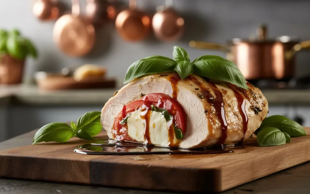 Caprese Stuffed Chicken Breast🍅🧀