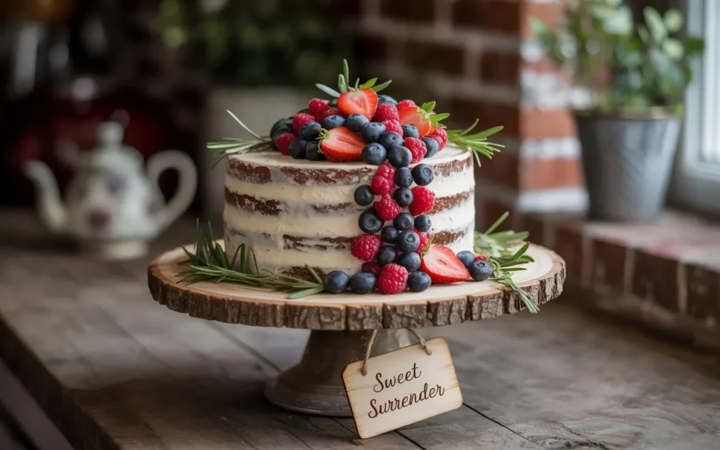 Earthy Naked Cake Design