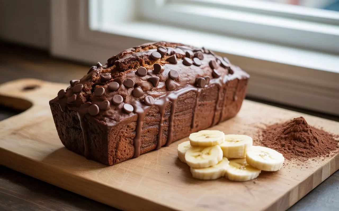 Double Chocolate Banana Bread