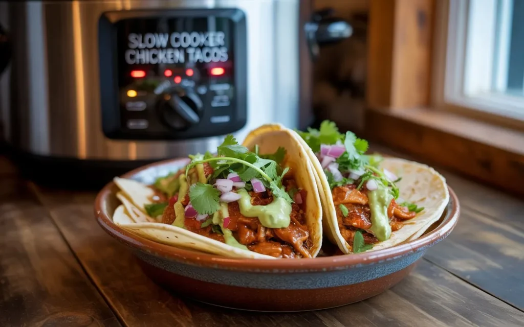 Slow Cooker Chicken Tacos