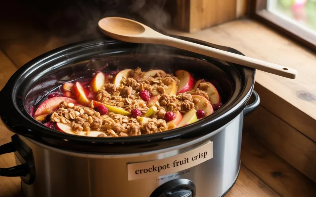 Crockpot Fruit Crisp