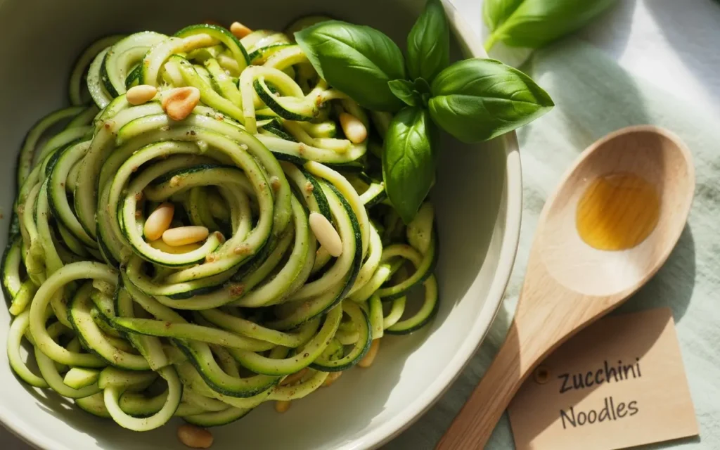 Zucchini Noodles with Pesto