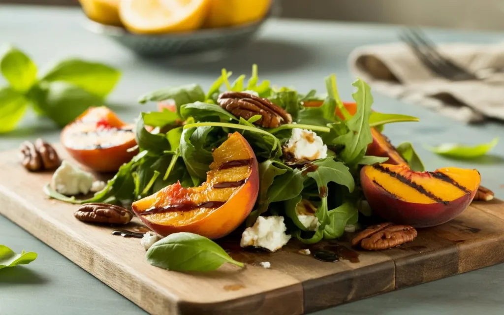Grilled Peach Salad