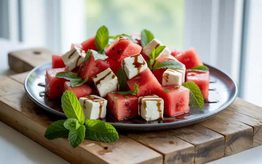 Watermelon, Feta, and Mint Salad