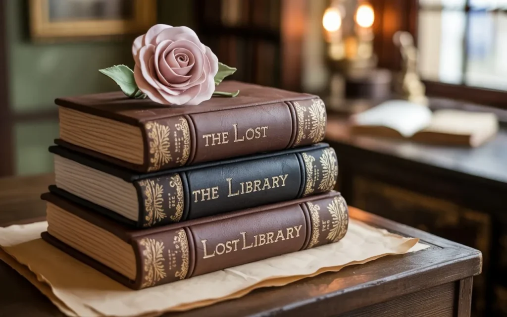 Book Stack Cake