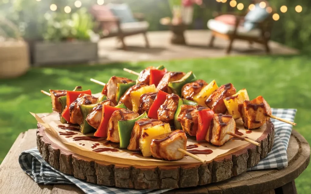 BBQ Chicken Kebabs