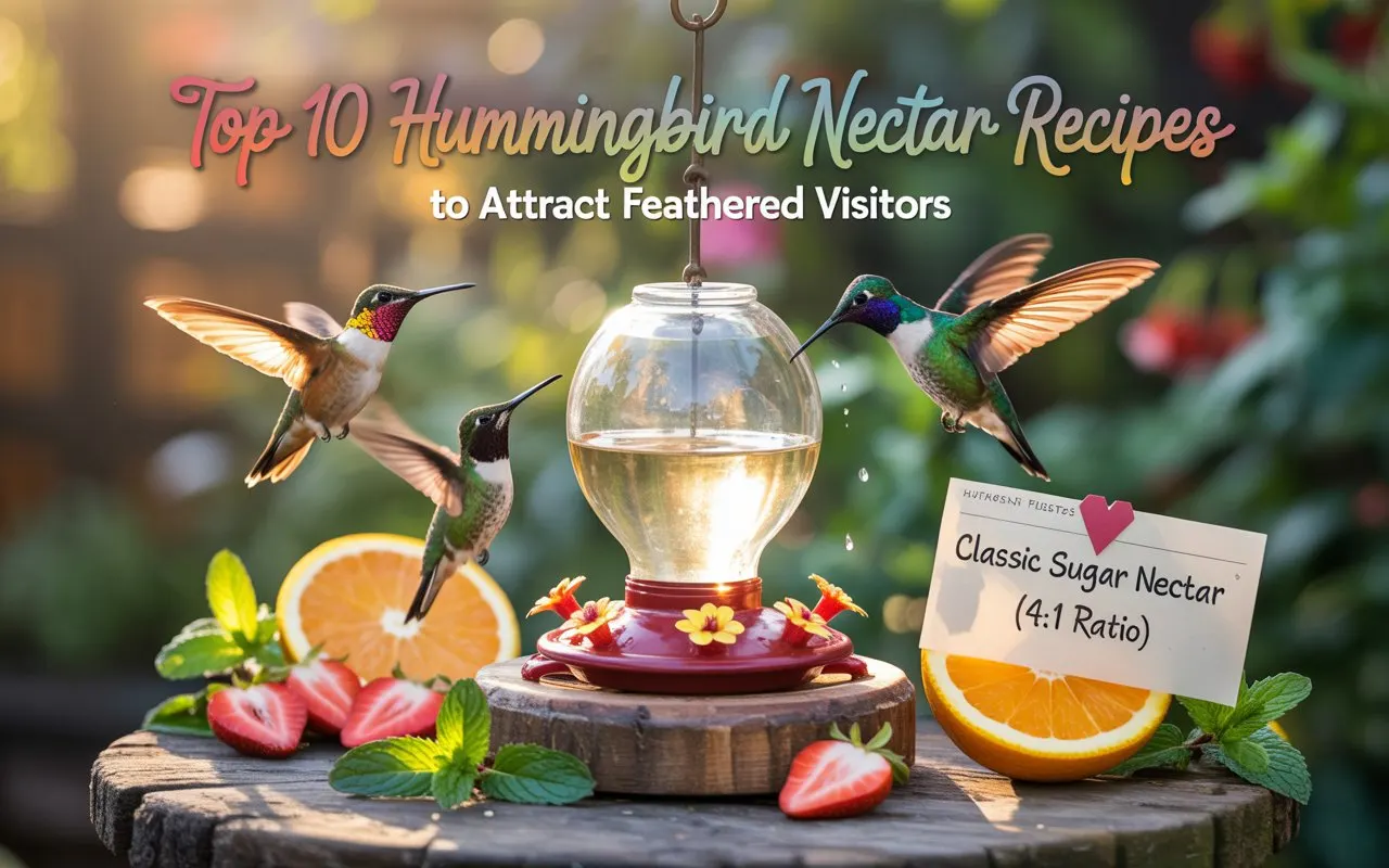 Top 10 Hummingbird Nectar Recipes to Attract Feathered Visitors
