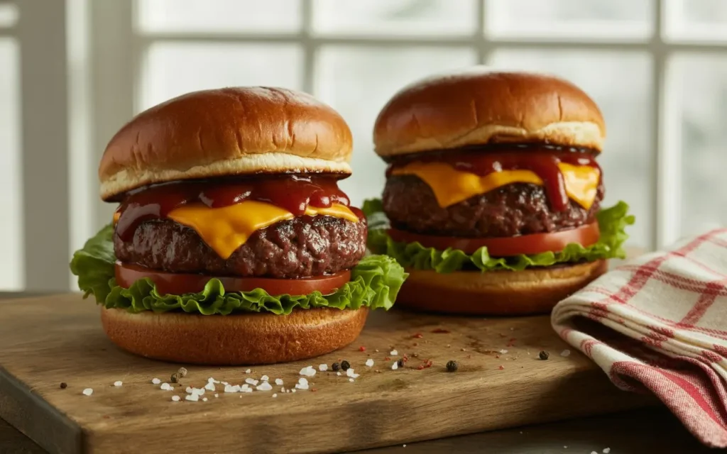Classic Smoky Beef Burgers with a Twist