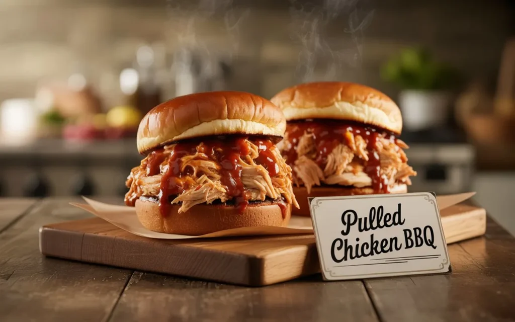 Pulled Chicken BBQ Sandwiches