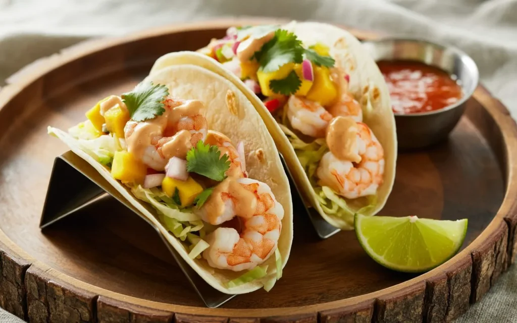 Shrimp Tacos with Mango Salsa