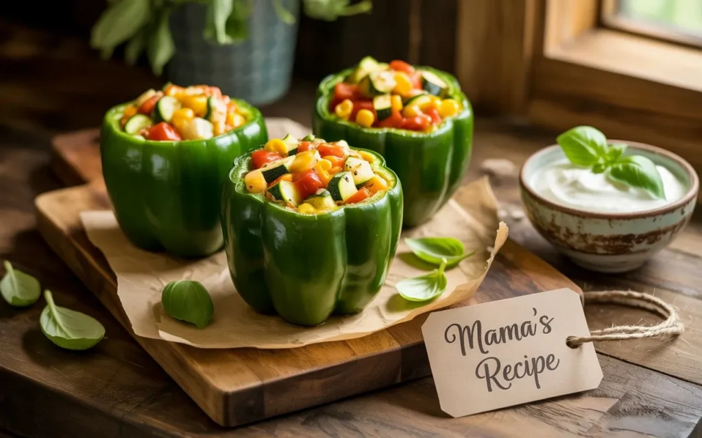 Stuffed Bell Peppers with Summer Vegetables