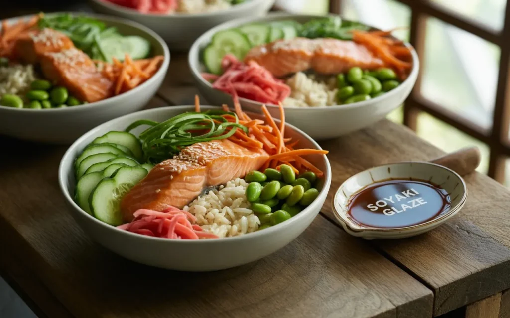 Asian Sesame Salmon Bowls