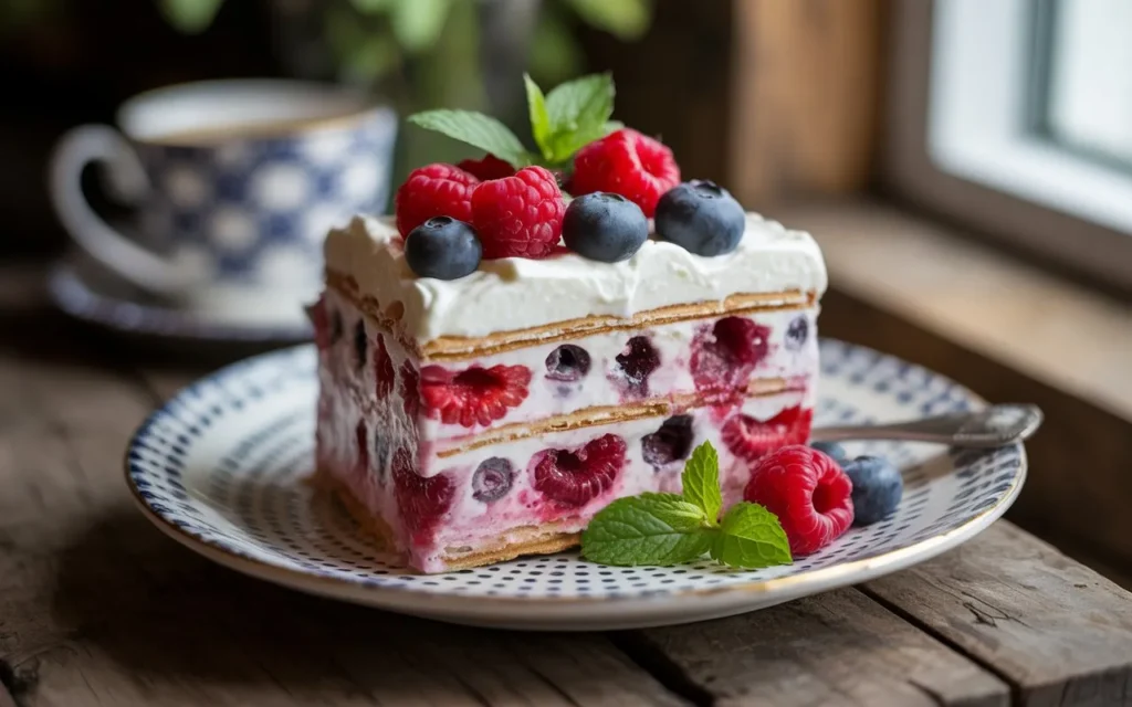 No-Bake Berry Icebox Cake