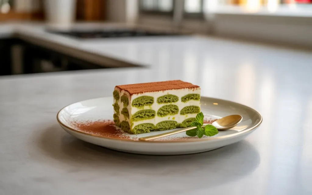 Chilled Matcha Tiramisu