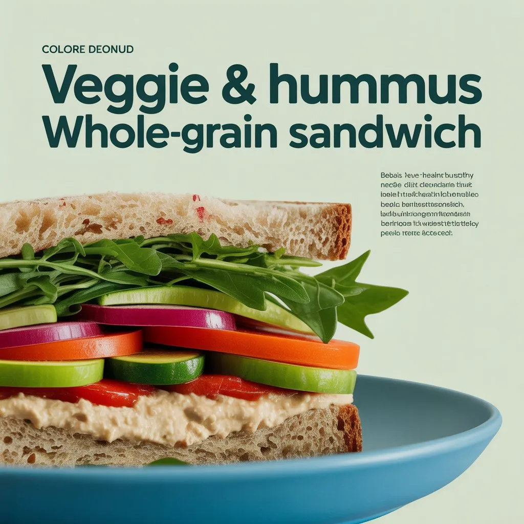 Veggie & Hummus Whole-Grain Sandwich