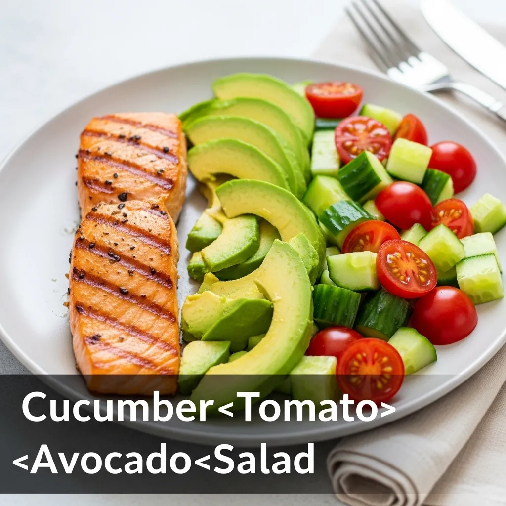 Cucumber‑Tomato‑Avocado Salad