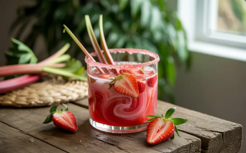 Strawberry Rhubarb Margarita