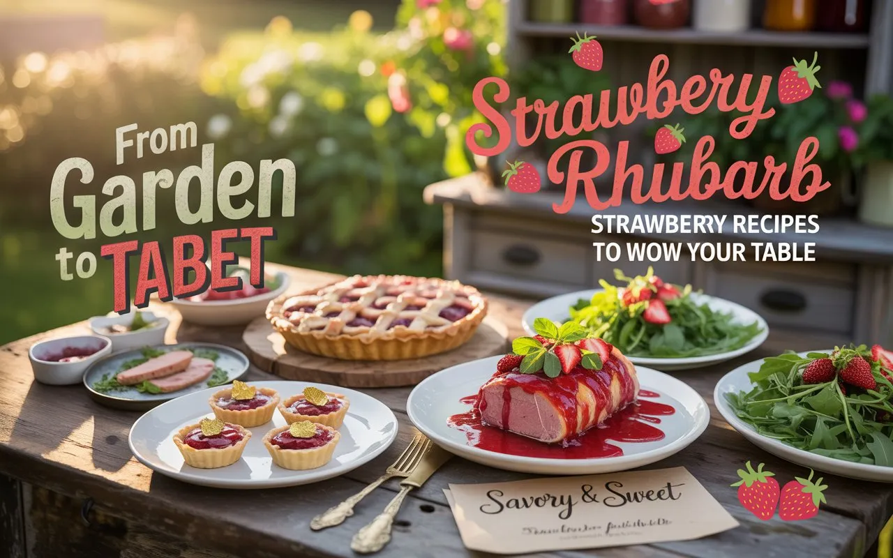 Savory & Sweet Strawberry Rhubarb Recipes to Wow Your Table