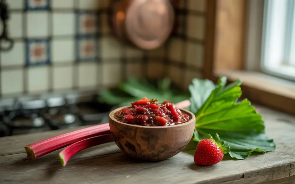 Balsamic Strawberry Rhubarb Chutney