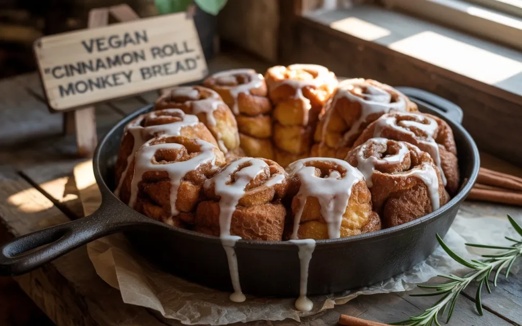 Vegan Cinnamon Roll Monkey Bread