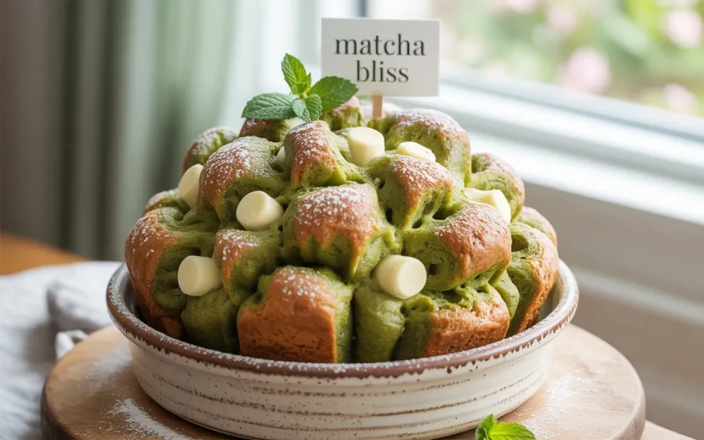 Matcha White Chocolate Monkey Bread
