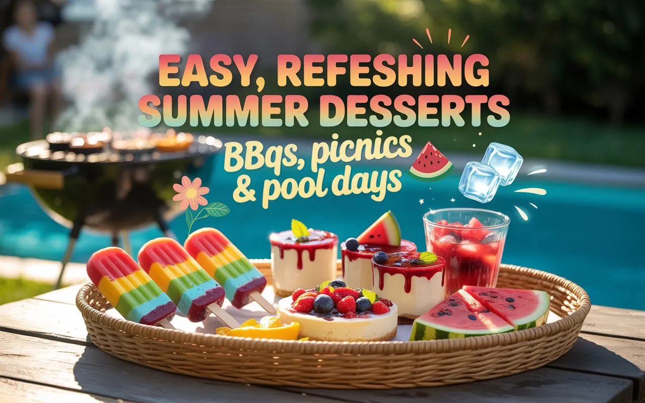 Easy, Refreshing Summer Desserts for BBQs, Picnics & Pool Days