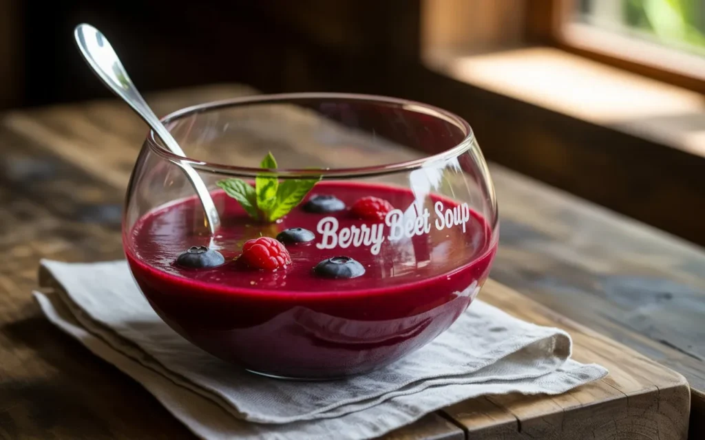 Chilled Berry Beet Soup