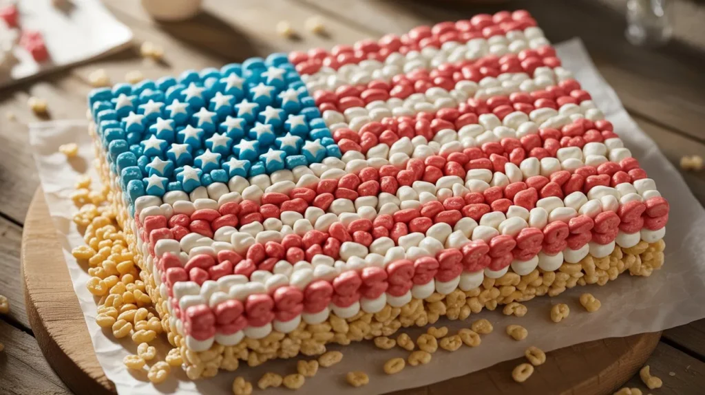 Patriotic Rice Krispie