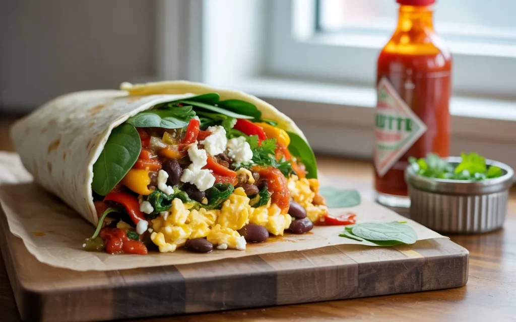 Vegetable-Loaded Breakfast Burrito