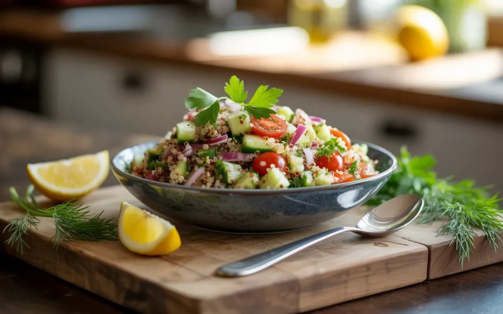 Quinoa Salad with Lemon Vinaigrette