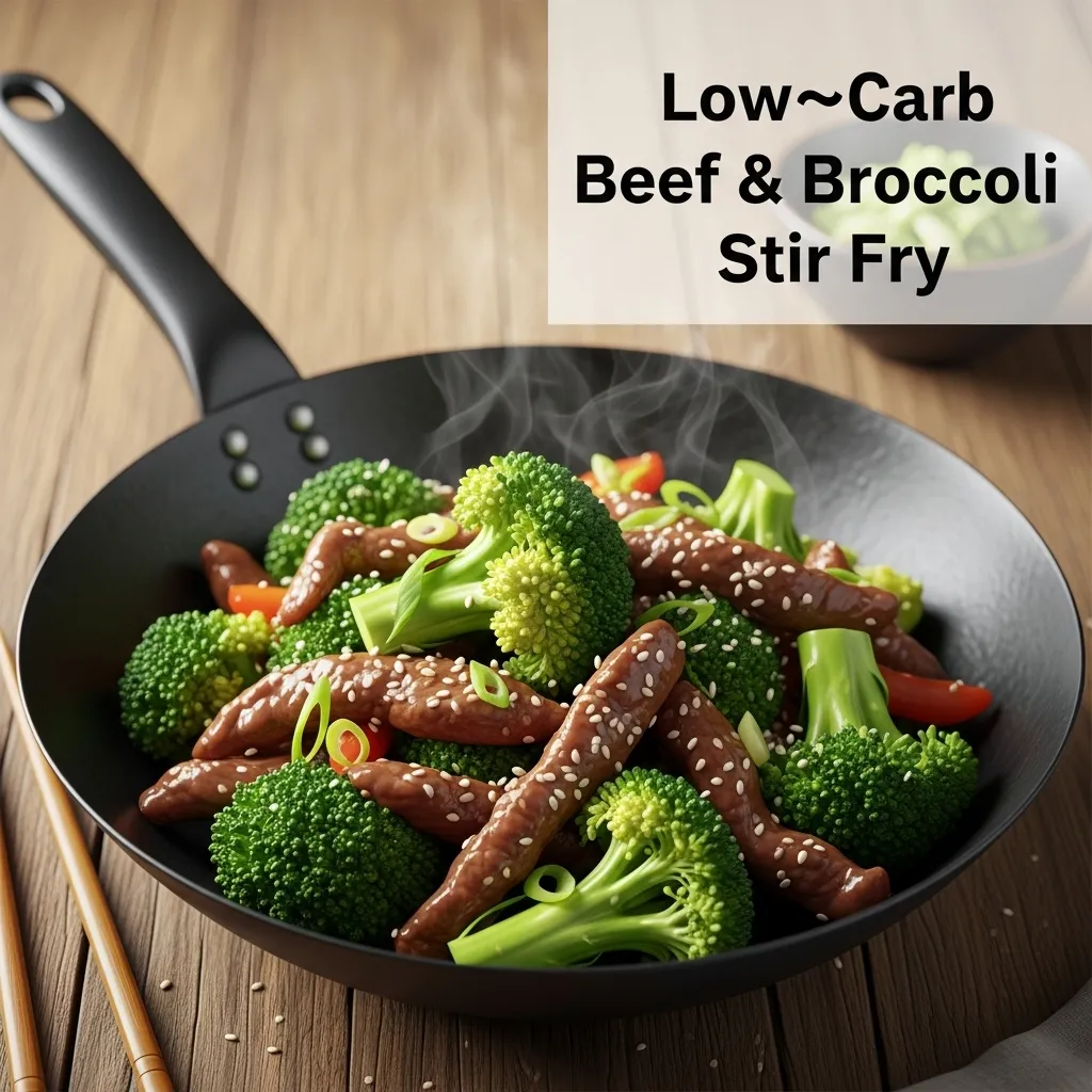 Low‑Carb Beef & Broccoli Stir Fry 