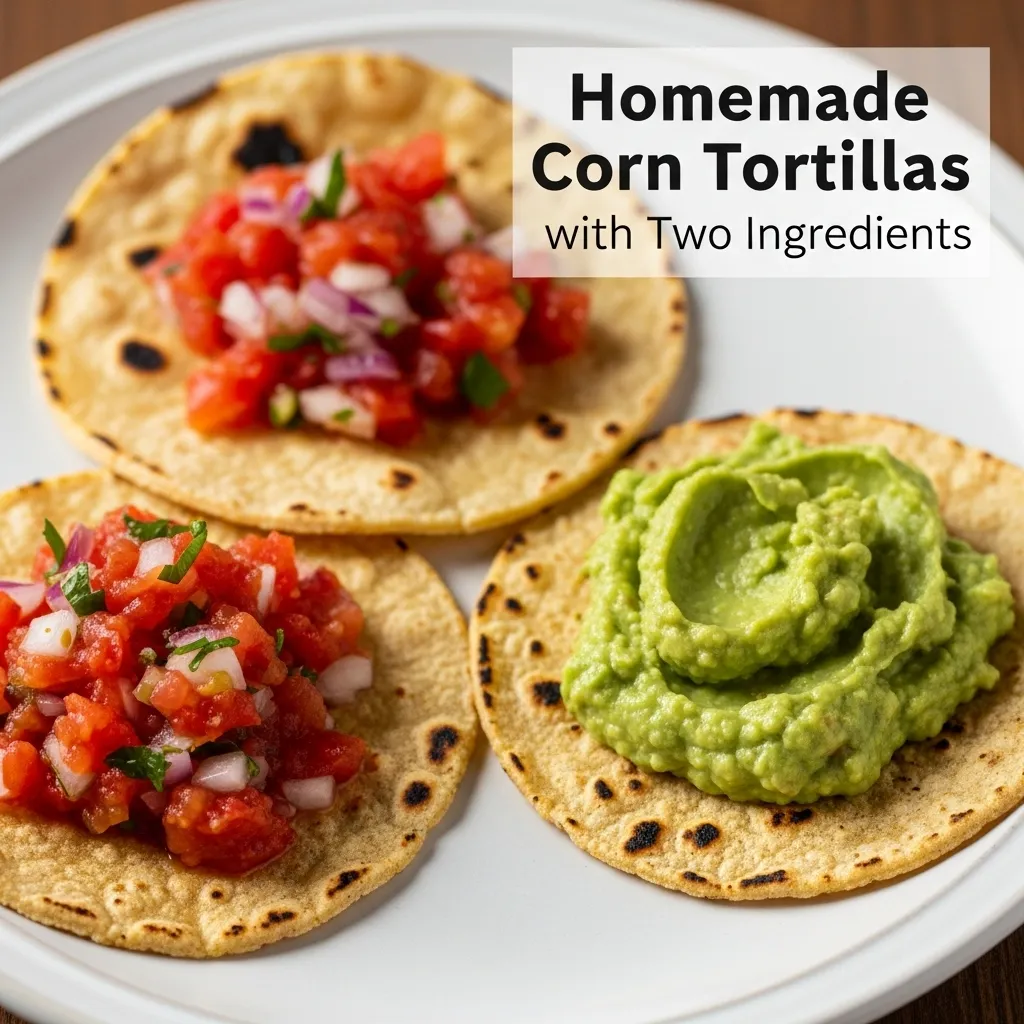 Homemade Corn Tortillas with Two Ingredients