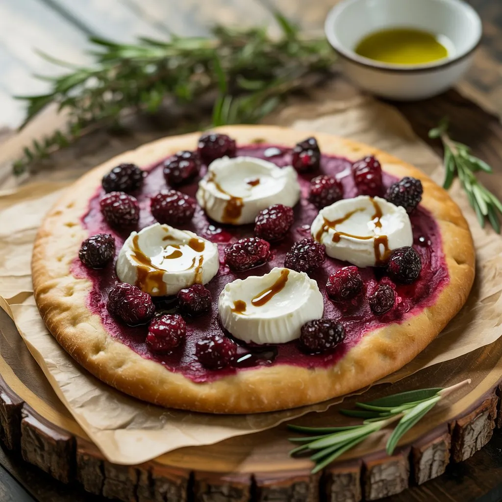Mulberry & Goat Cheese Flatbread