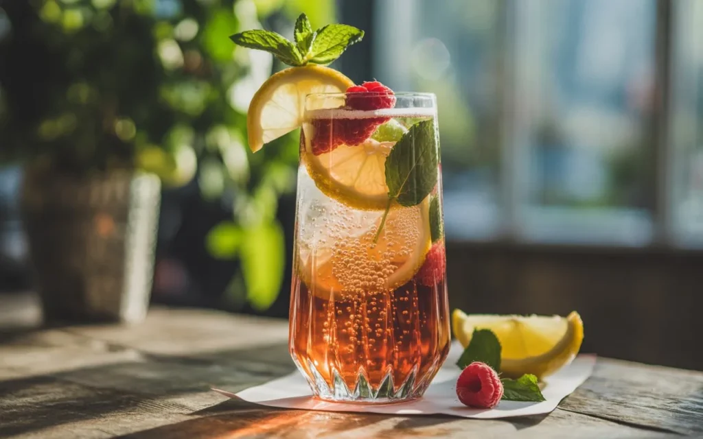 Bourbon Lemonade Sparkler
