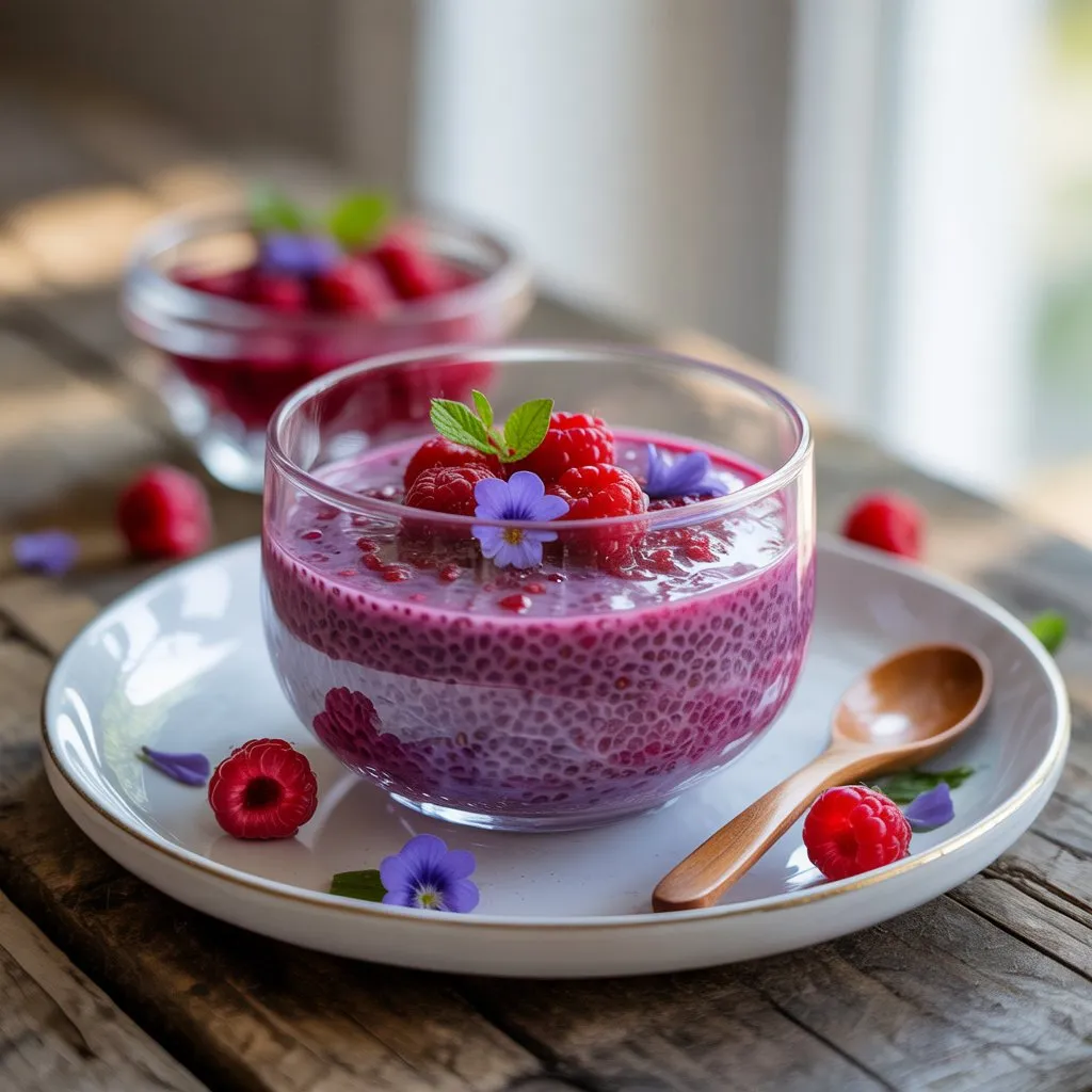Mulberry Chia Pudding