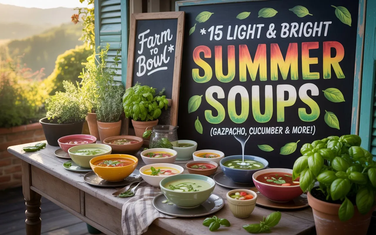 15 Light & Bright Summer Soups (Gazpacho, Cucumber & More!)