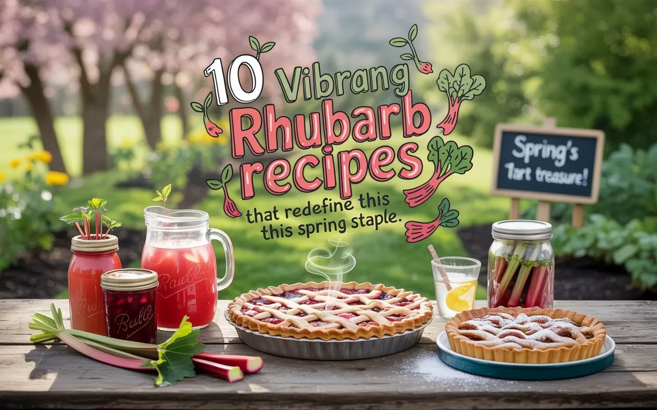 10 Vibrant Rhubarb Recipes That Redefine This Spring Staple