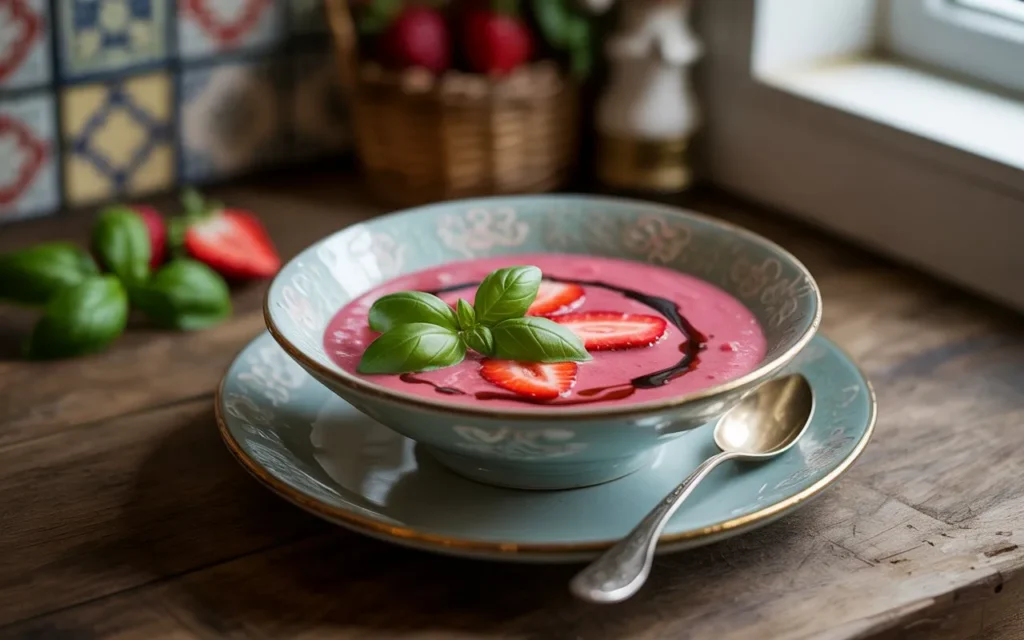 Strawberry-Balsamic Soup