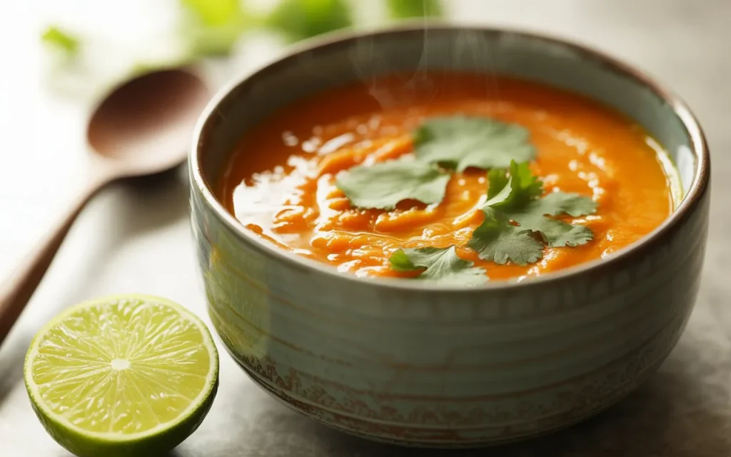 Coconut-Lime Carrot Soup