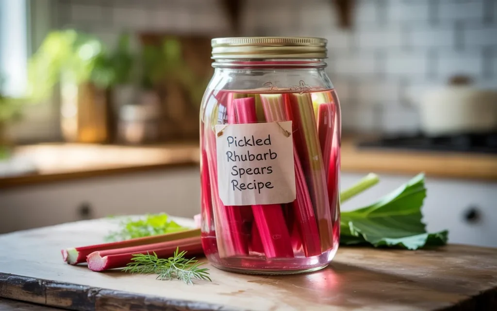 Pickled Rhubarb Spears