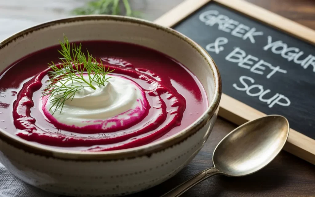 Greek Yogurt & Beet Soup
