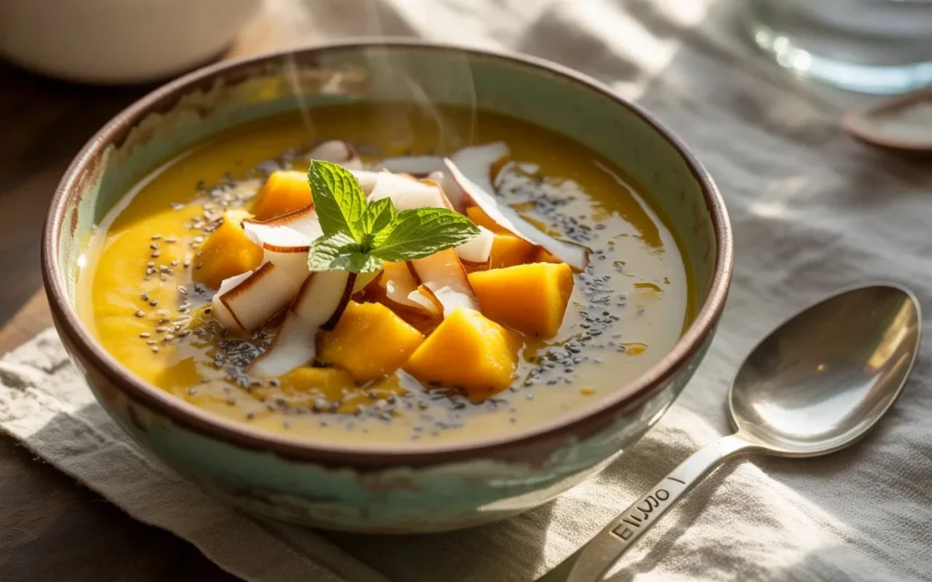 Mango-Coconut Chia Soup