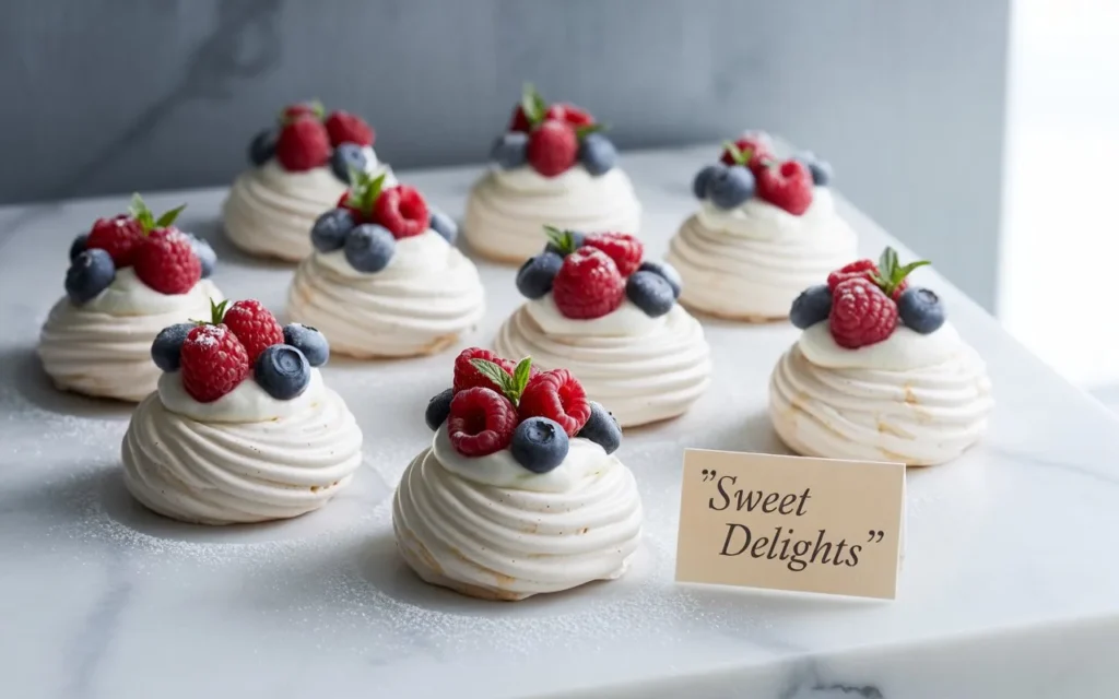 Mini Berry Pavlovas