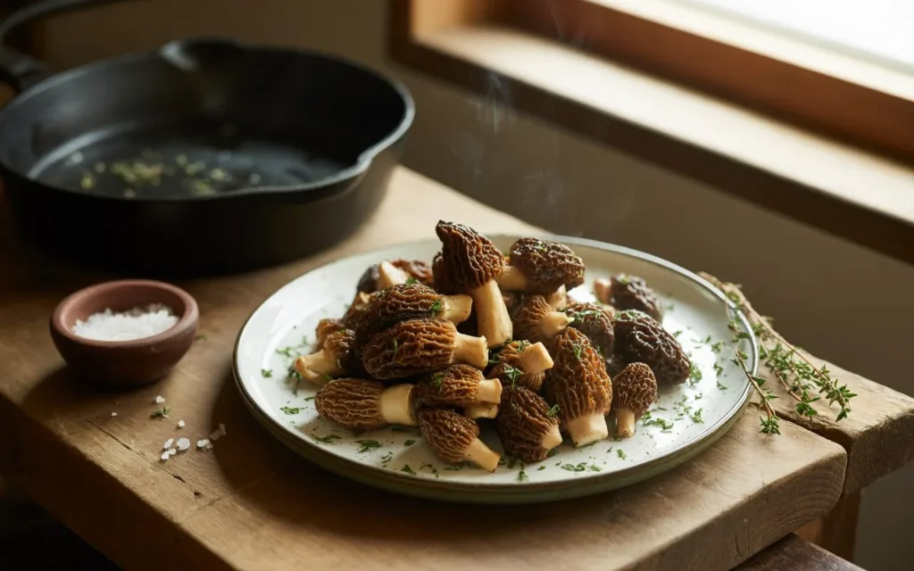 Classic Sautéed Morels with Garlic & Thyme