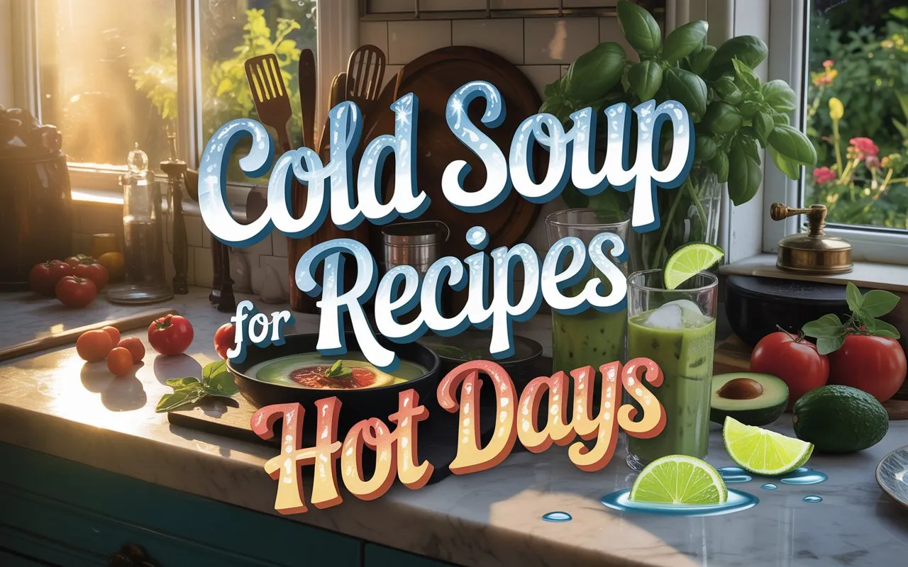 Cold Soup Recipes for Hot Days – From Zesty Gazpacho to Creamy Avocado